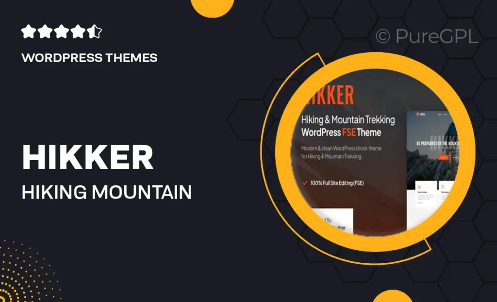 Hikker – Hiking & Mountain Trekking FSE WordPress Theme