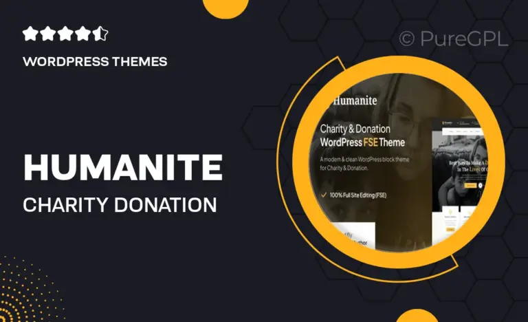 humanite charity donation fse wordpress theme