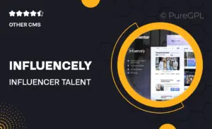 Influencely – Influencer & Talent Agency Elementor Template Kit
