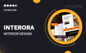 Interora – Interior Design Portfolio Elementor Template Kit