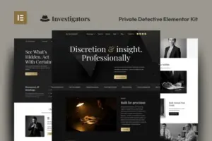Investigators – Private Detective Elementor Pro Template Kit
