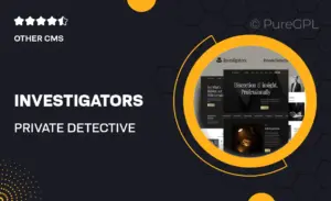 Investigators – Private Detective Elementor Pro Template Kit