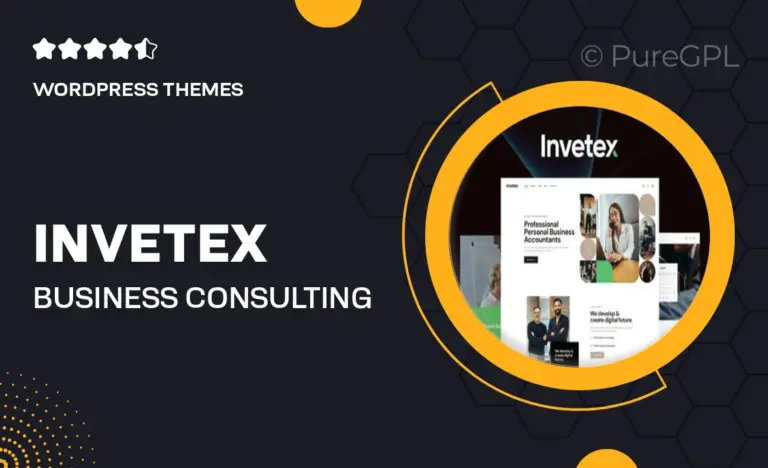 invetex business consulting investments wordpress theme rtl