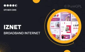 iZnet – Broadband & Internet Service Provider Elementor Template Kit