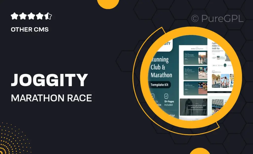 Joggity – Marathon Race & Running Elementor Template Kit 8 Joggity – Marathon Race & Running Elementor Template Kit