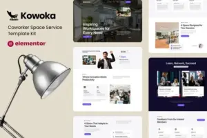 Kowoka – Coworking Space Rent Elementor Kit