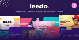 Leedo – Modern, Colorful & Creative Portfolio WordPress Theme