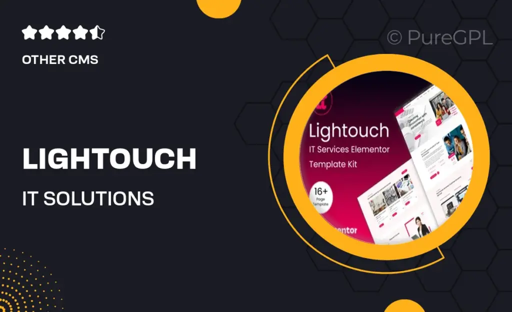 Lightouch – IT Solutions Elementor Template kit