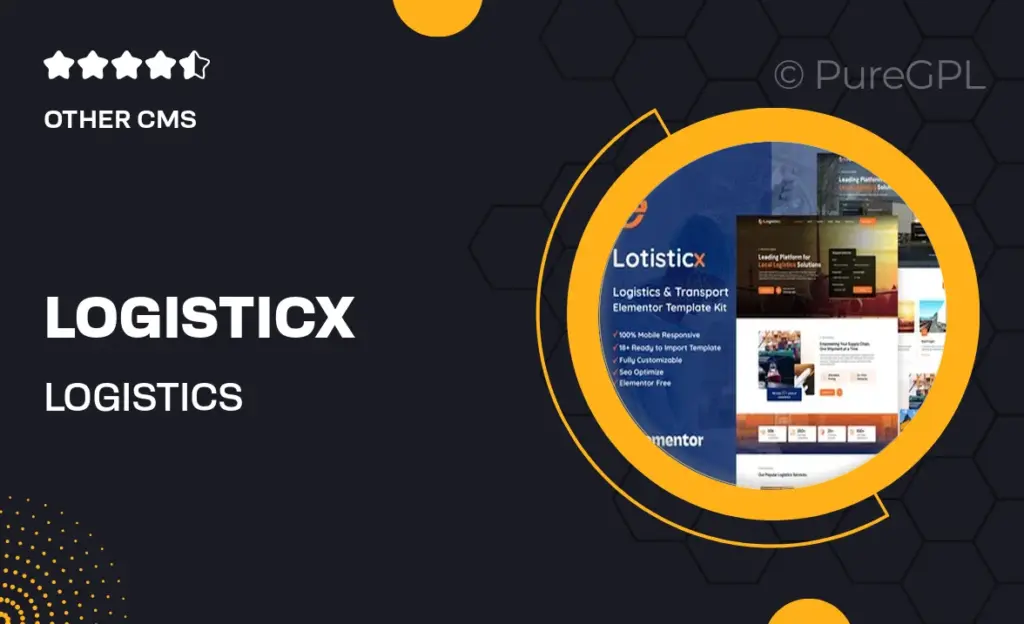 Logisticx – Logistics & Transportation Elementor Template Kit