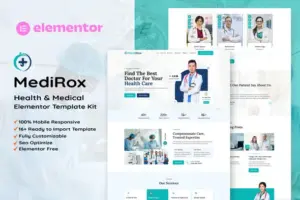 MediRox – Health & Medical Elementor Template Kit