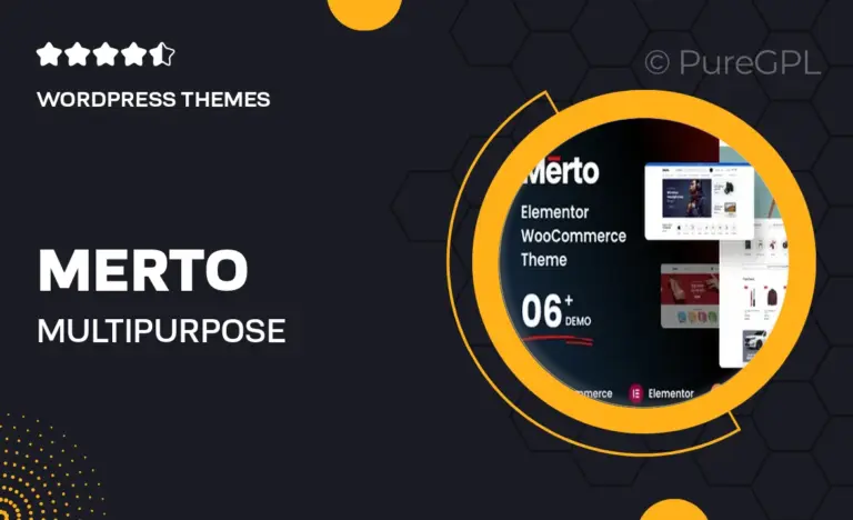 merto multipurpose woocommerce wordpress theme
