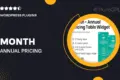 Month – Annual Pricing Table Widget For Elementor