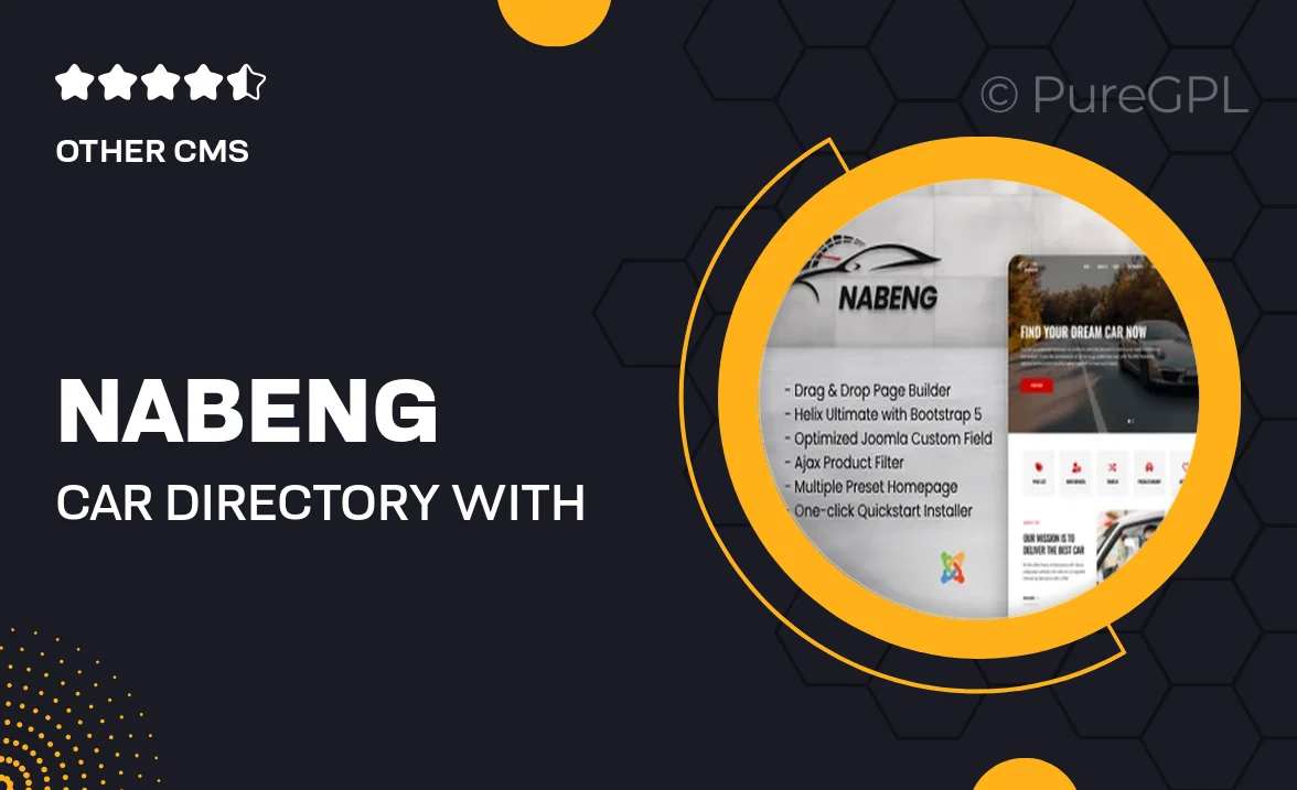 Nabeng – Car Directory with Ajax Filter Joomla Templates