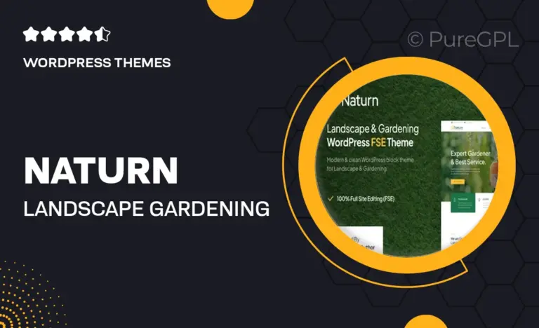 naturn landscape gardening fse wordpress theme
