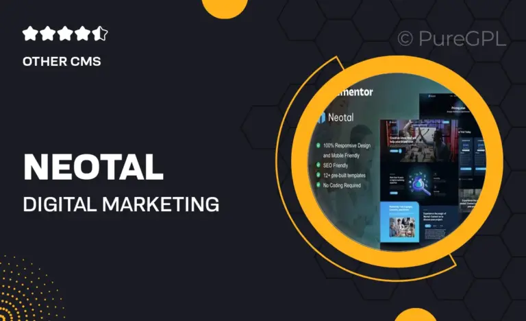 neotal digital marketing agency elementor pro template kit