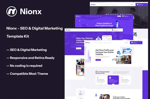 nionx seo digital marketing template kit 1