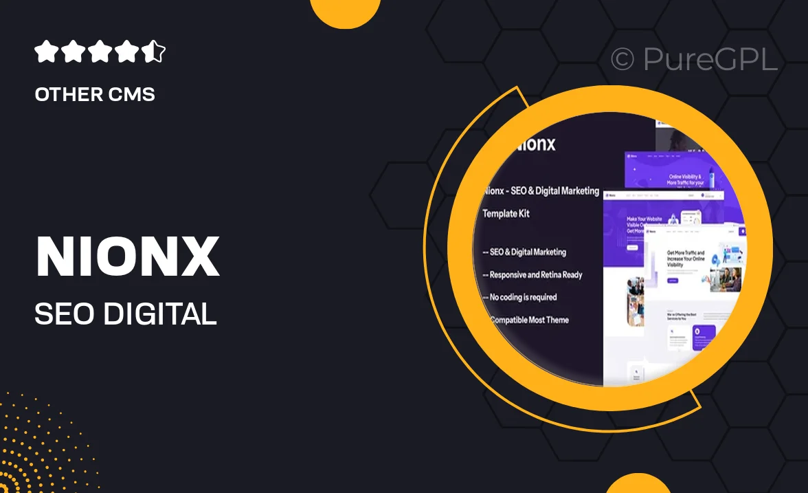 Nionx – SEO & Digital Marketing Template Kit