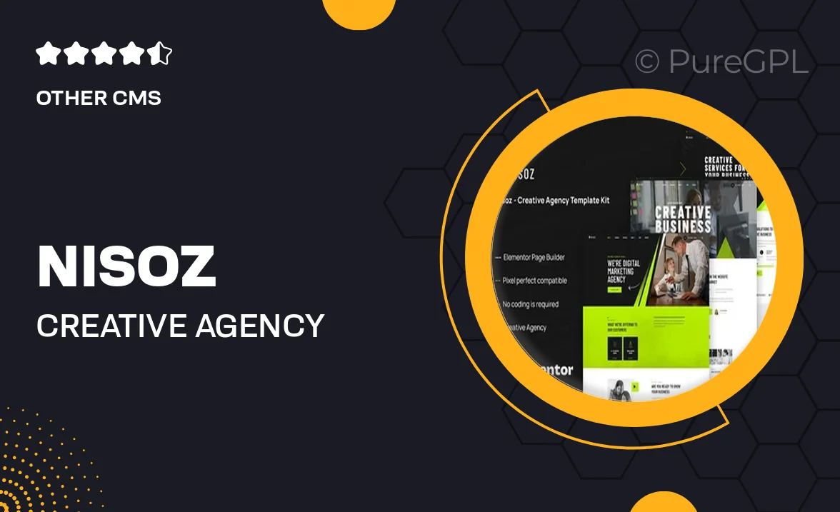 Nisoz – Creative Agency Elementor Template Kit
