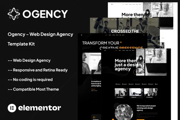 ogency web design agency template kit 1