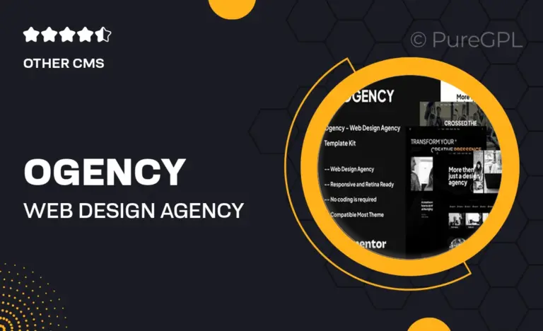 ogency web design agency template kit