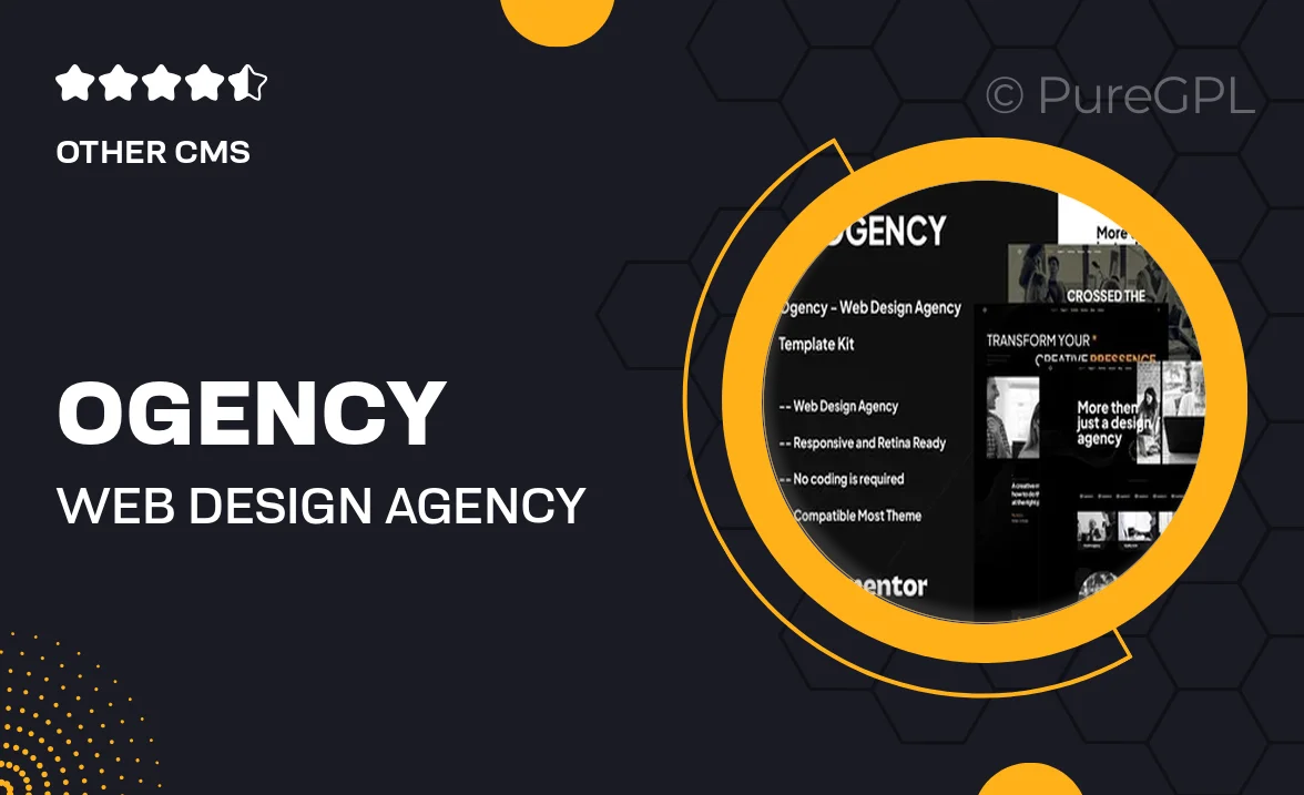 Ogency – Web Design Agency Template Kit