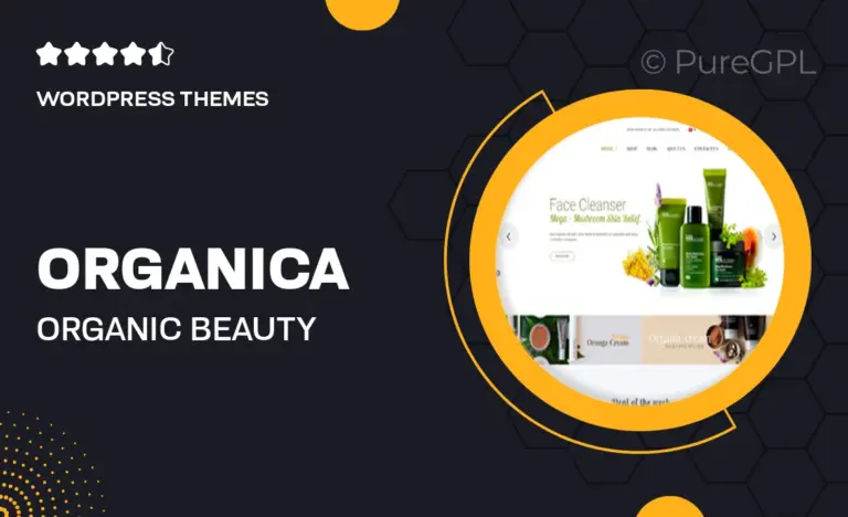 organica organic beauty natural cosmetics food farn and eco wordpress theme