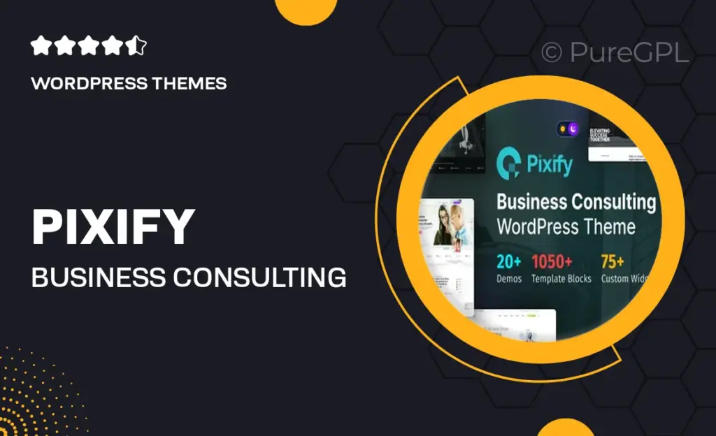 Pixify – Business Consulting WordPress Theme