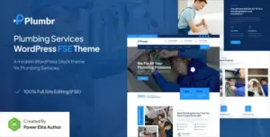 Plumbr – Plumbing Services FSE WordPress Theme