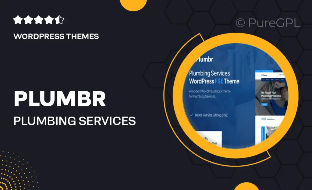 Plumbr – Plumbing Services FSE WordPress Theme