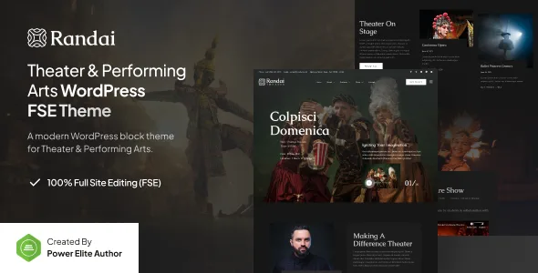 randai theater entertainment performing arts fse wordpress theme 1