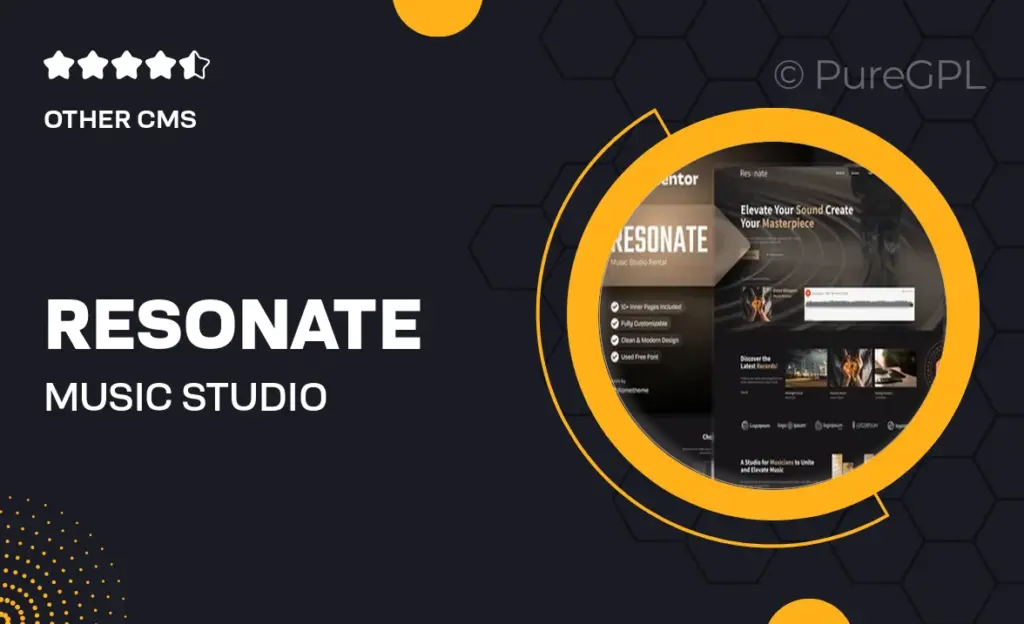 Resonate – Music Studio Production Elementor Template Kit 12 Resonate – Music Studio Production Elementor Template Kit