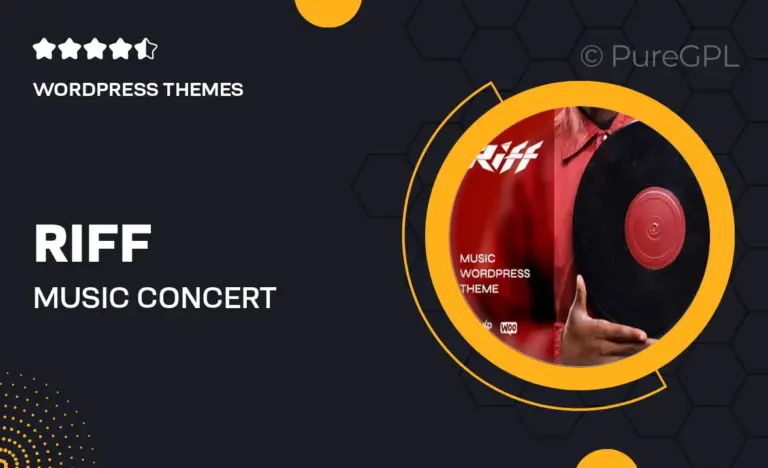 riff music concert festival wordpress theme