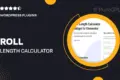 Roll Length Calculator Widget for Elementor