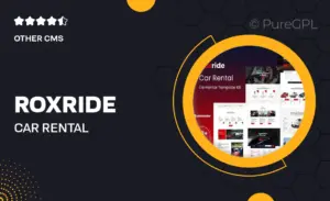 Roxride – Car Rental Elementor Template Kit