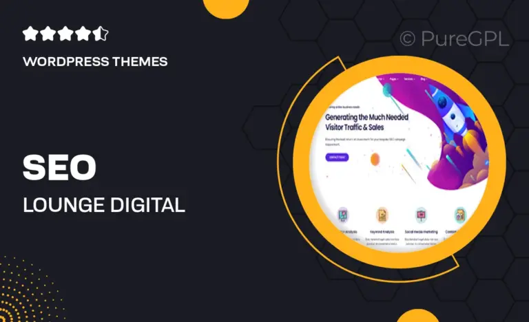 seo lounge digital marketing theme