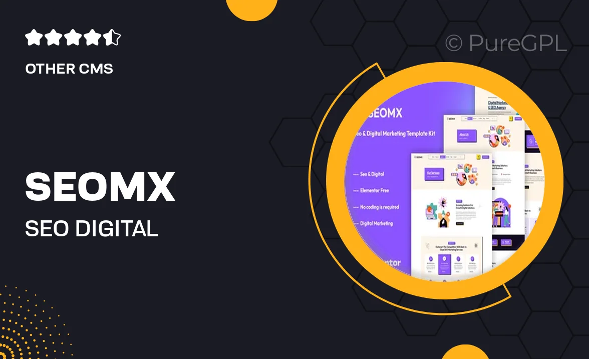 SeoMx – Seo & Digital Marketing Elementor Template Kit