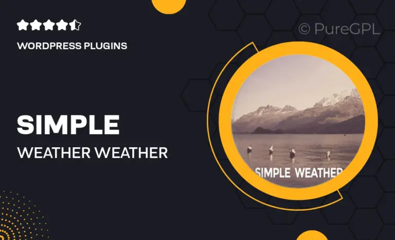 simple weather weather wordpress shortcode widget