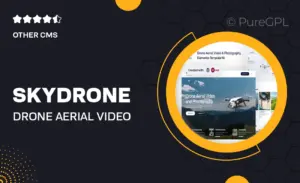 Skydrone – Drone Aerial Video & Photography Elementor Template Kit