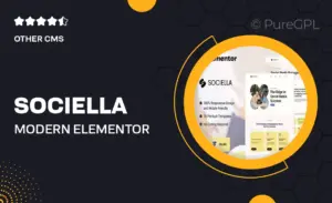 Sociella – Modern Elementor Template Kit for Social Media Agencies