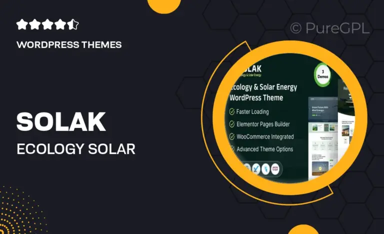 solak ecology solar energy wordpress theme