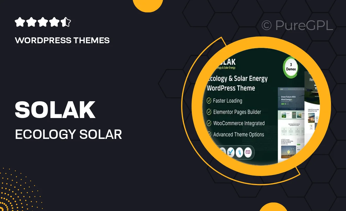 Solak – Ecology & Solar Energy WordPress Theme