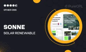 Sonne – Solar & Renewable Energy Elementor Template Kit