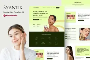 Syantik – Beauty Product Elementor Template Kit