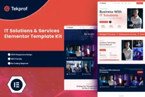 Tekprof – IT Solution & Technology Elementor Template Kit