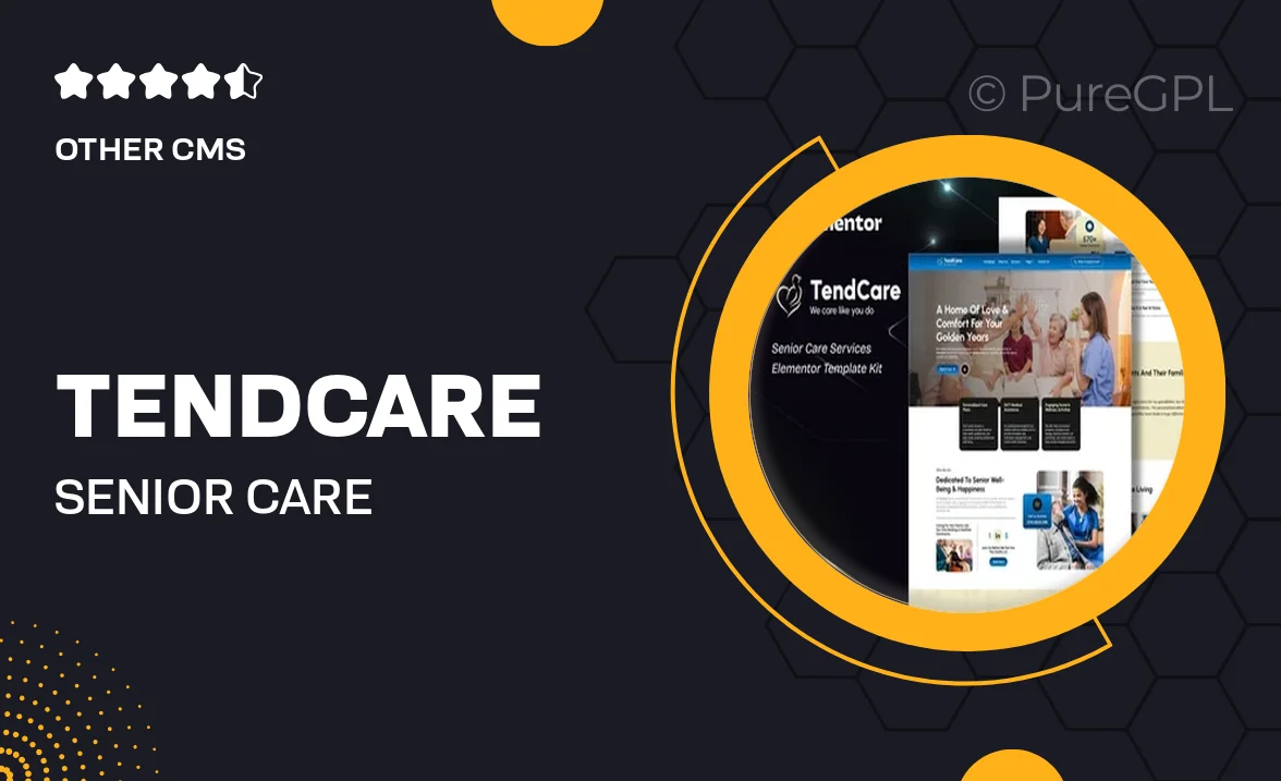 TendCare – Senior Care Services Elementor Template Kit