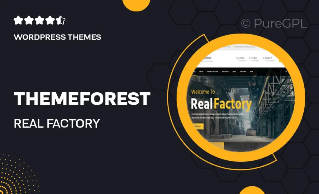 Themeforest | Real Factory – Construction