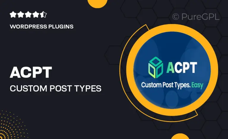 acpt custom post types plugin for wordpress