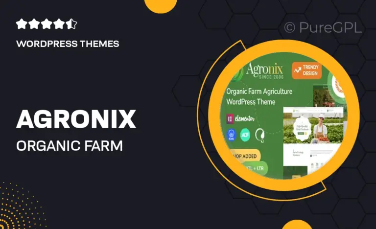 agronix organic farm agriculture wordpress theme rtl