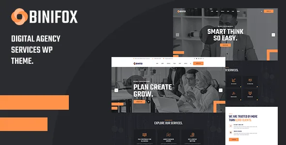 Binifox – Digital Agency Services WordPress Theme + RTL