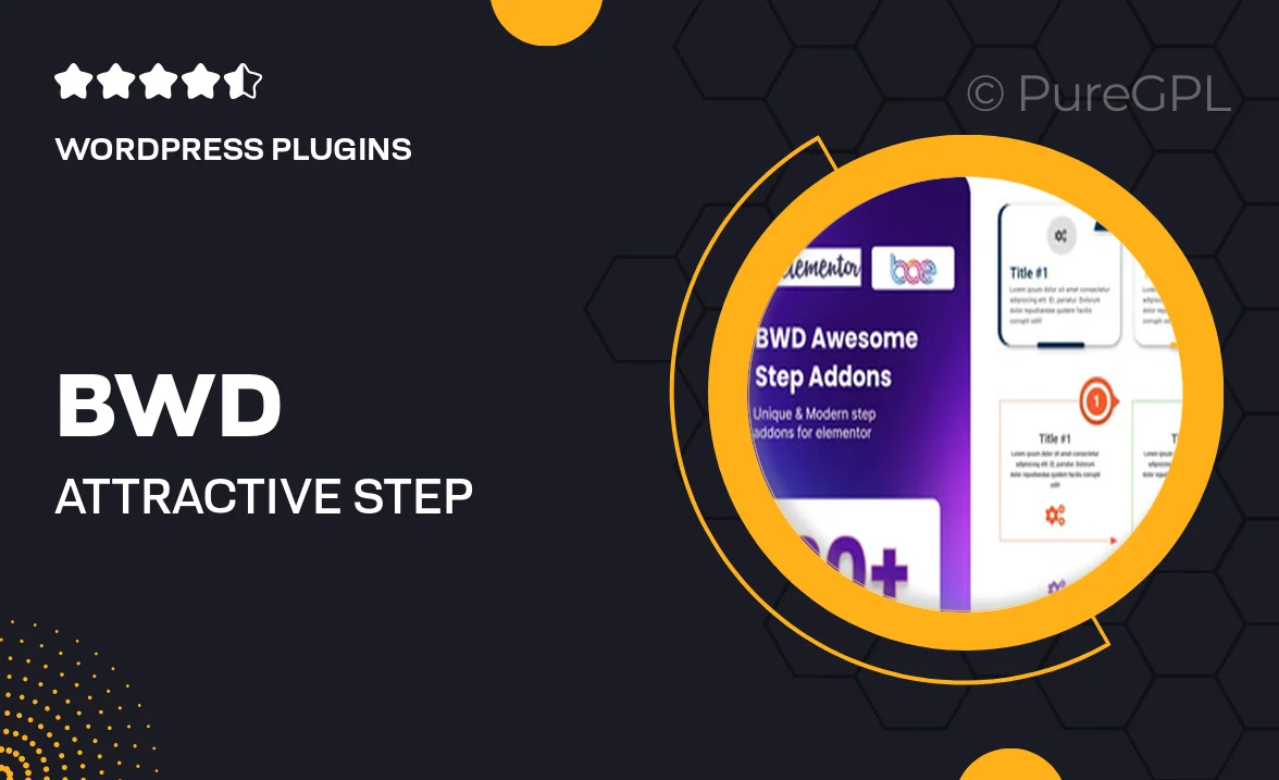 BWD Attractive Step Add-on for Elementor
